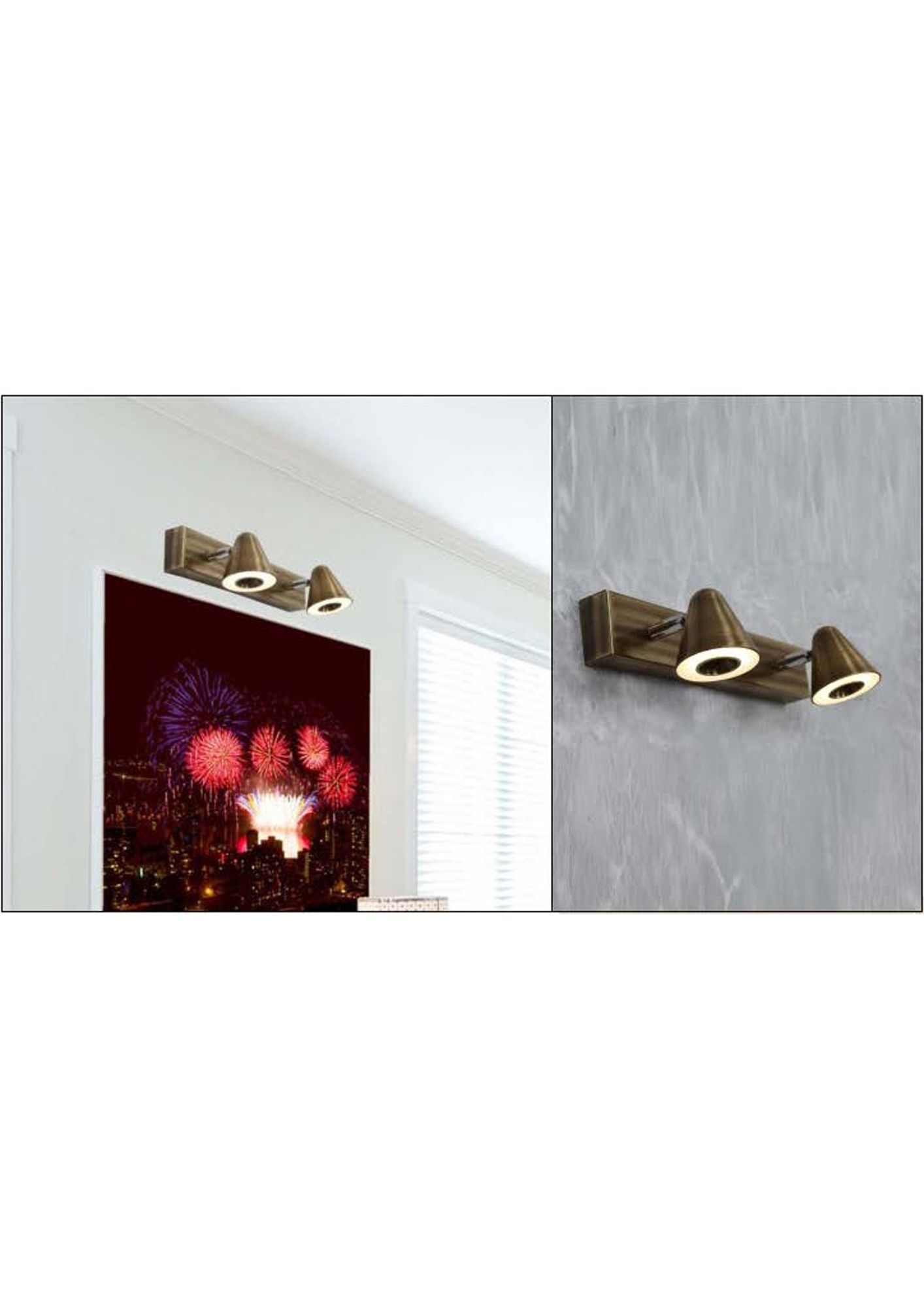 Beyond Lights - Brass Vanity Light- GL